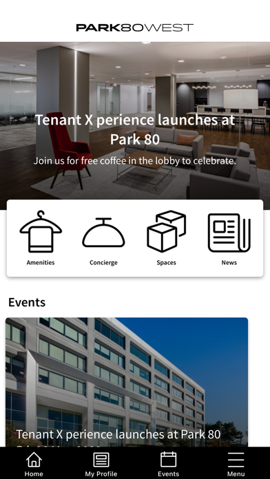 Tenant X perience Screenshot