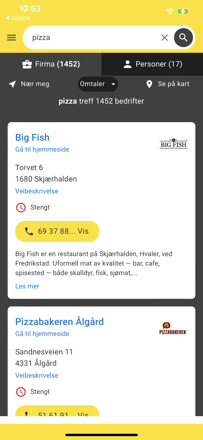 Gule Sider Search • Discover