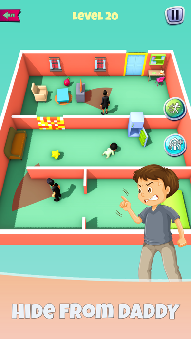 Baby Survival Escape Dad Game Screenshot