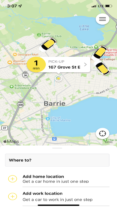 Barrie Taxi Screenshot