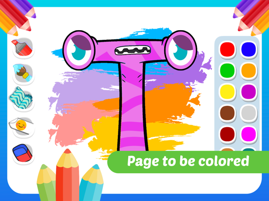 Alphabet Lord Coloring Book iPad screenshot 2 - Education app