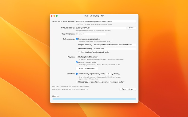 Screenshot #3 pour Music Library Exporter