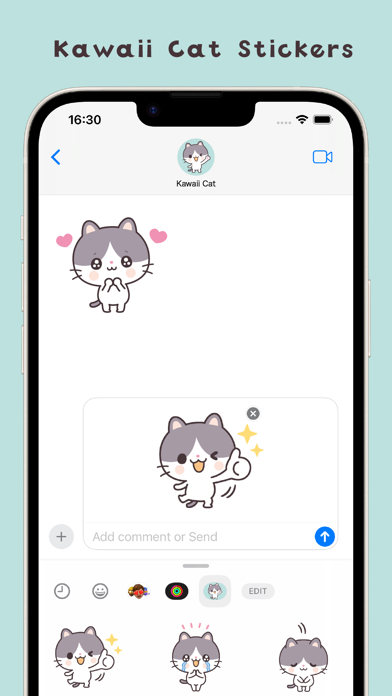 Screenshot #2 pour Kawaii Cat Stickers (Global)