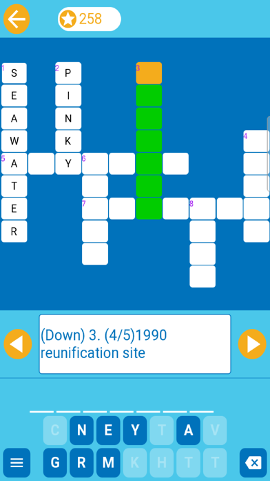 Easy Crossword with More Clues Screenshot