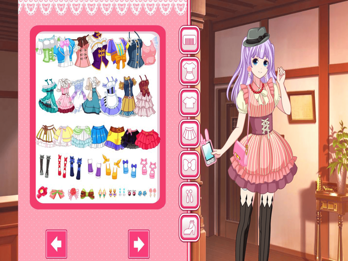 Anime dress up avatar game