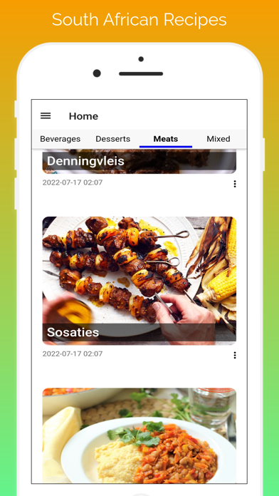 South African recipes pp Screenshot