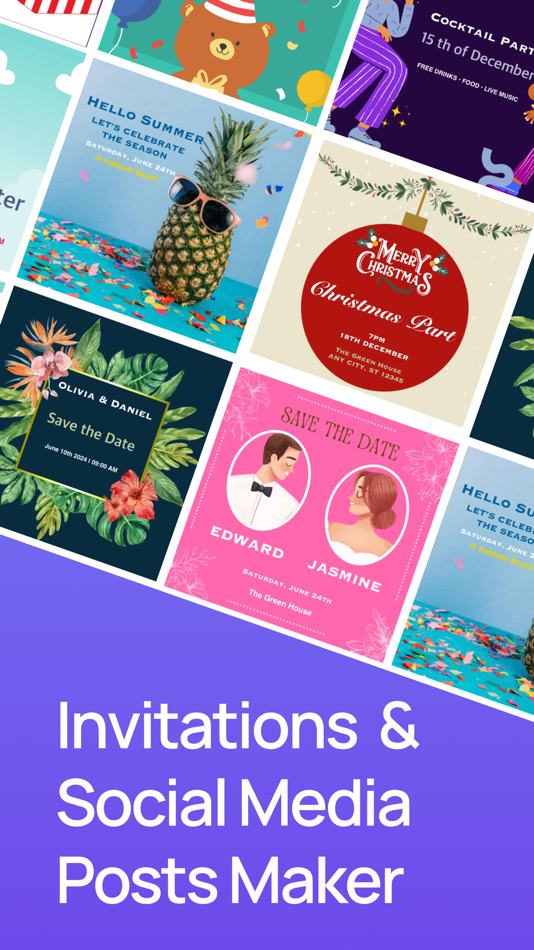 #1. Invitation Maker |Card Creator (iOS) Podle: SENA GUELER