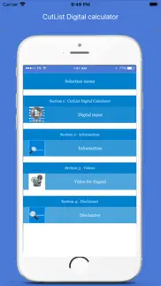 cutlist digital calculator iphone screenshot 1