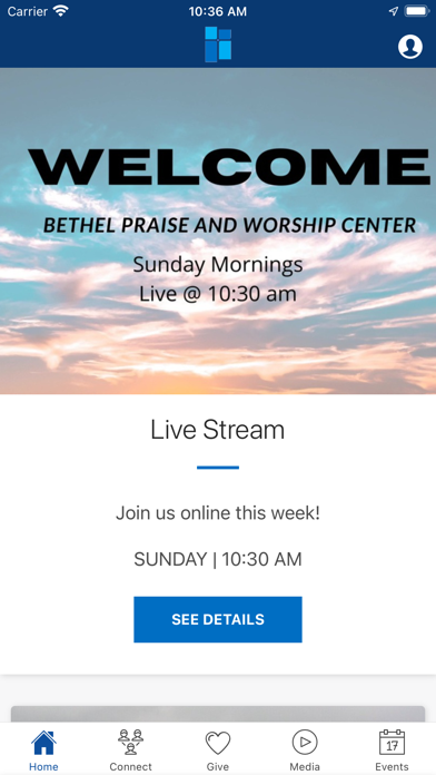 Bethel Praise & Worship Center Screenshot