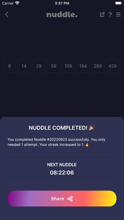Nuddle · Number sequences