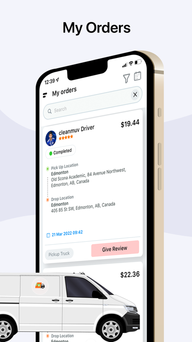 cleanMUV Sender Screenshot