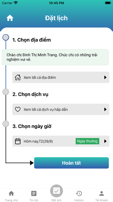 18 Fit Booking Screenshot