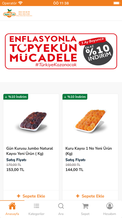 Kayısı İste Screenshot