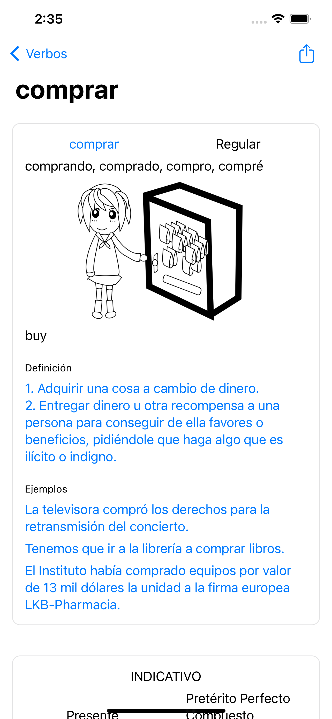 Verbos Español