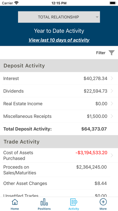 Bell Bank Wealth Screenshot