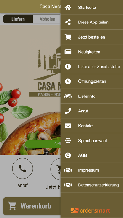 Casa Nostra Pizzeria Screenshot
