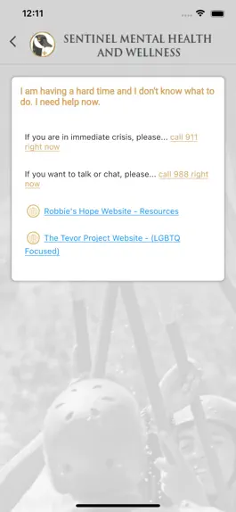 Game screenshot Sentinel Mental Wellness hack
