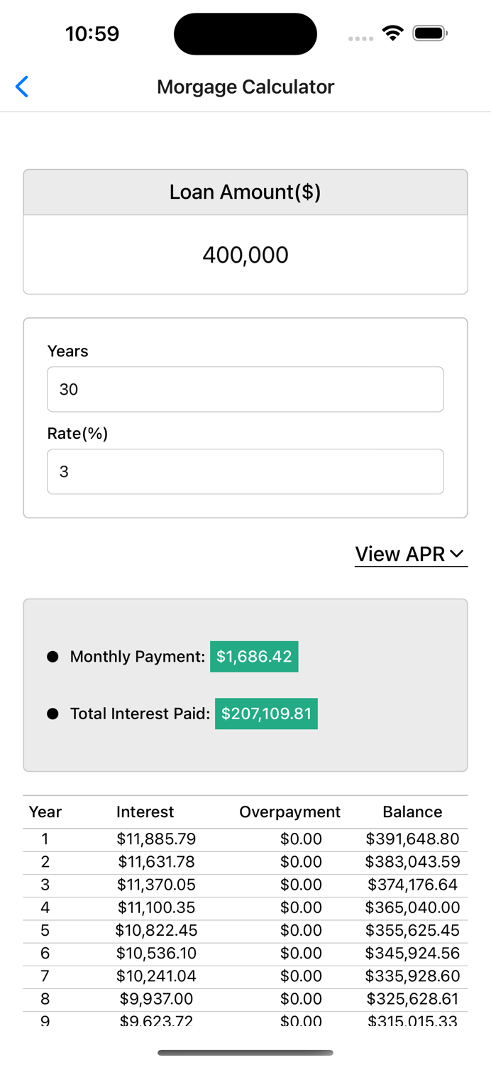 Mortgage Calculator Easy