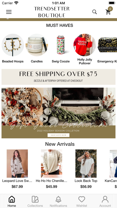Trendsetter Boutique Screenshot