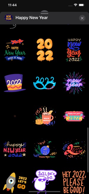 New Year Amigos Sticker for iOS & Android
