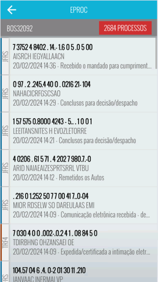 #3. eproc (iOS) 由: Tribunal Regional Federal da 4 Regiao