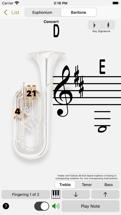 Fingering Brass for iPhone Screenshot