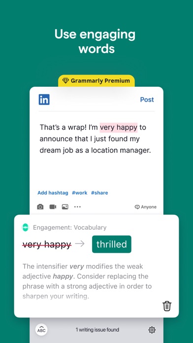 Grammarly キーボード - 英語ライティングツールのおすすめ画像4