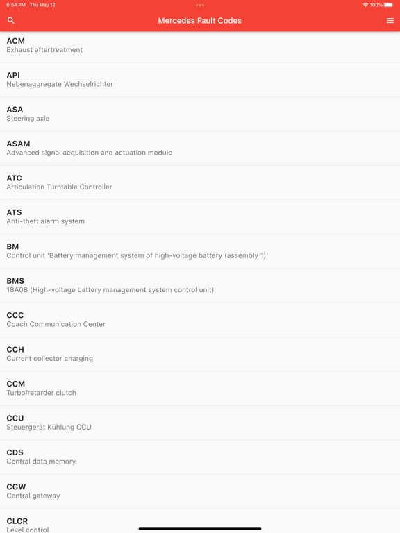 Mercedes Truck Fault Codes