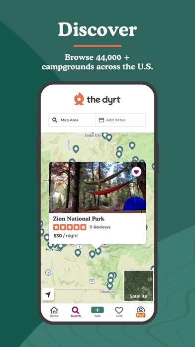 The Dyrt: Tent & RV Camping Screenshot