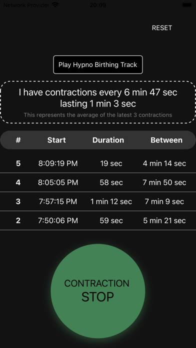 Screenshot 3 of Contraction Counter Hypnobirth App