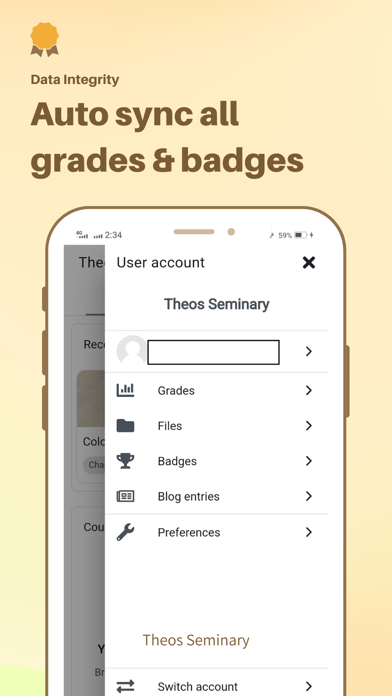 Theos Seminary LMS Screenshot