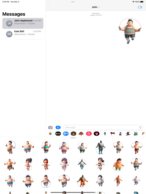 Screenshot #4 pour Skipping Stickers