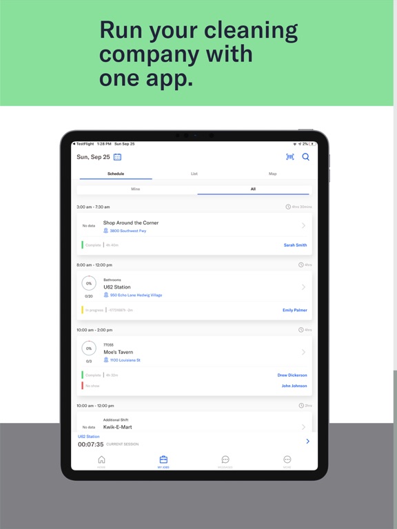 Clean Smarts iPad screenshot 1 - Productivity app