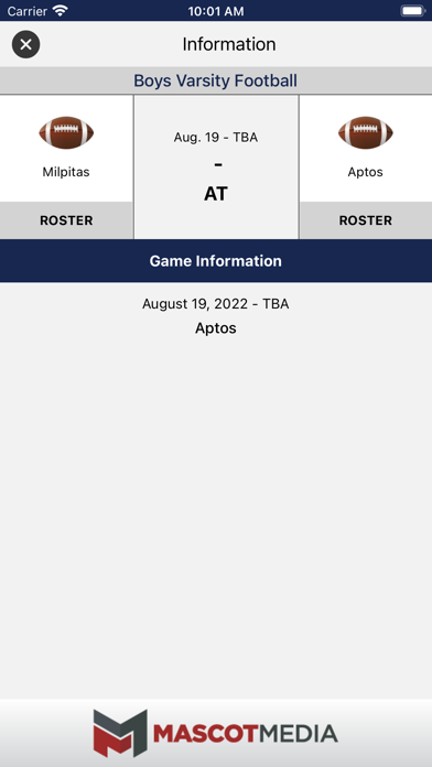 Milpitas Trojans Athletics Screenshot
