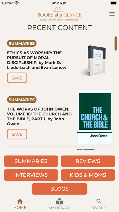 Books at a Glance Screenshot