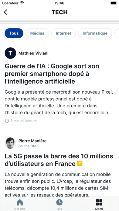 La Tribune Screenshot