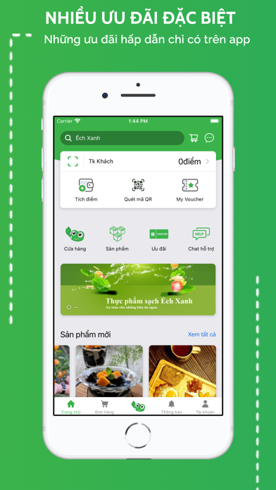 Ếch Xanh - Thực Phẩm Tươi Sạch app screenshot