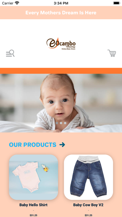 Online Baby Store Screenshot