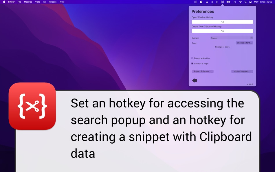 #2. SnipCode (macOS) 由: Marco Petrucci