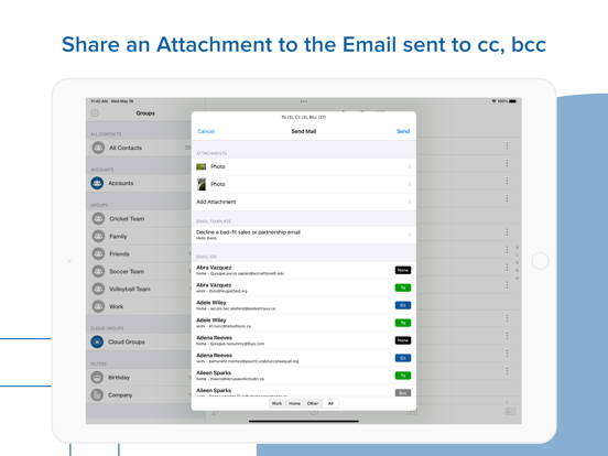 Contacts Groups - Email & text screenshot 4