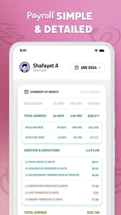 CHREW - Attendance & Payroll screenshot-4