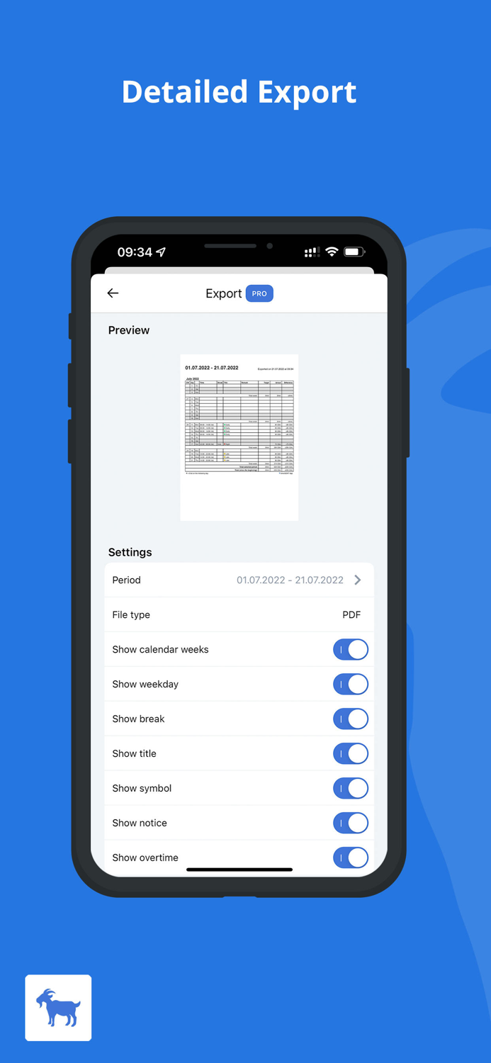 timeGOAT - Time Tracking