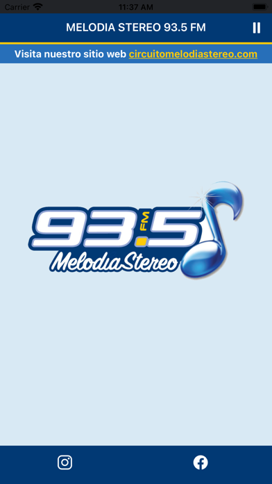 MELODIA STEREO 93.5 FM Screenshot