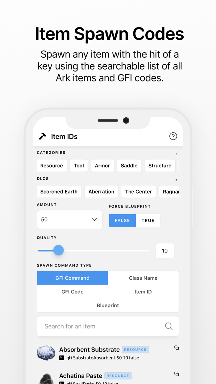Ark IDs - Admin Commands  IDs