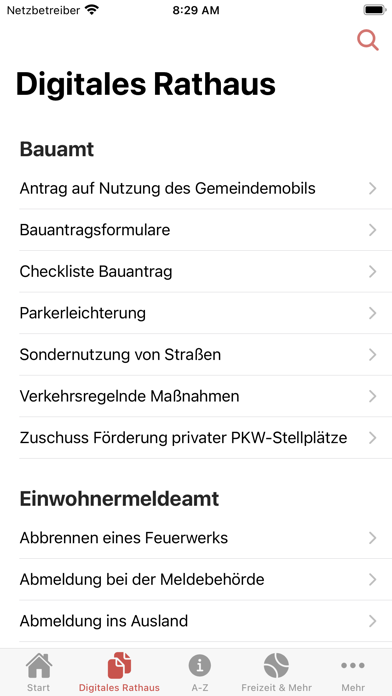 Rathaus App Kümmersbruck Screenshot