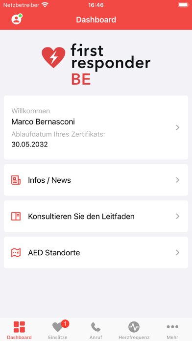 1st Responder Kanton Bern Screenshot
