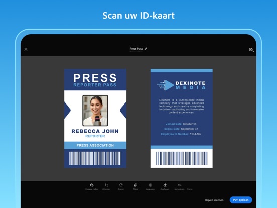 Adobe Scan: PDF- & OCR-scanner iPad app afbeelding 10