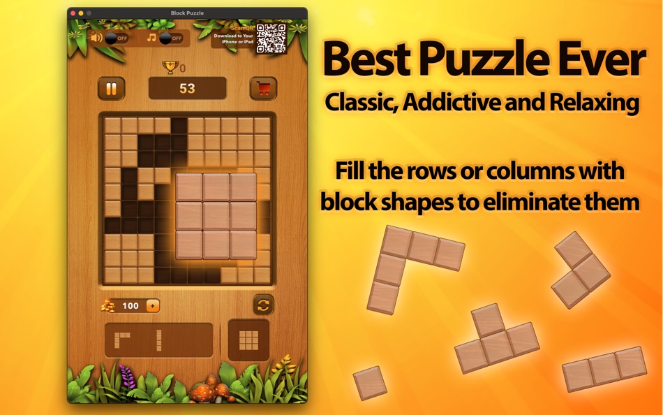 #1. Block Puzzle Wood ~ Classic (macOS) Podle: Avni Sagiroglu
