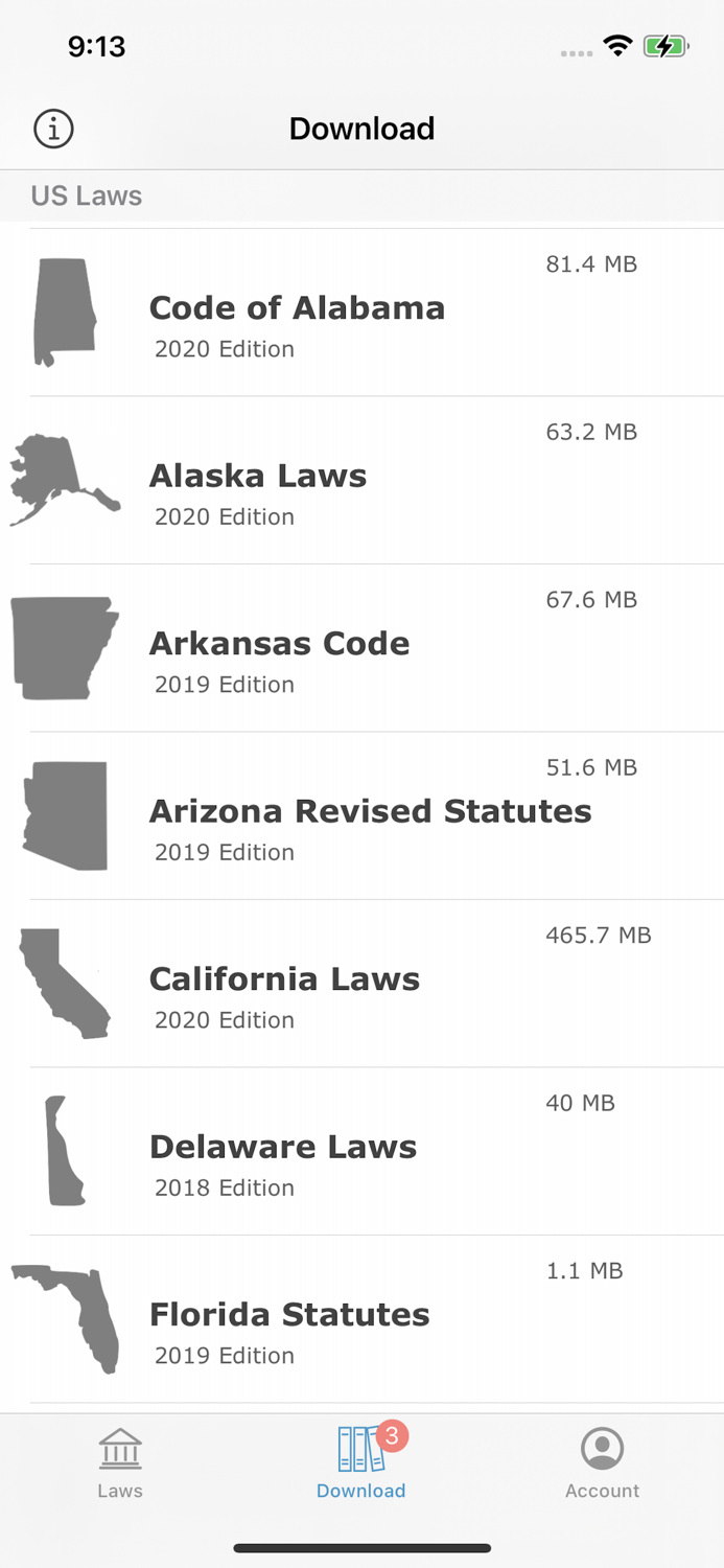 US Laws State Law Library