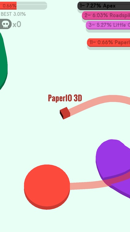 3D PaperIO - Pie battle ground